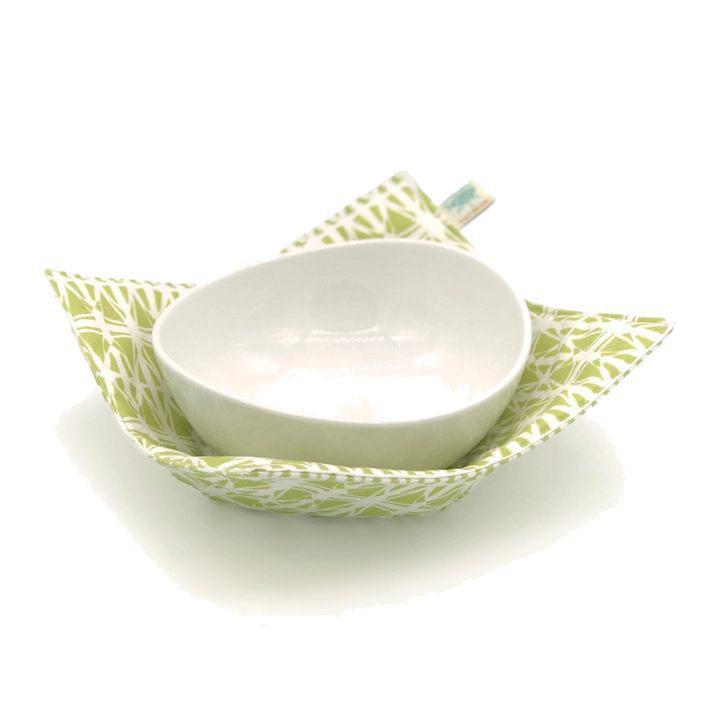 Bowl Holder - Citrine Stained Glass Microwave Bowl Holder by Shawn Sargent Designs, image 2 of 4