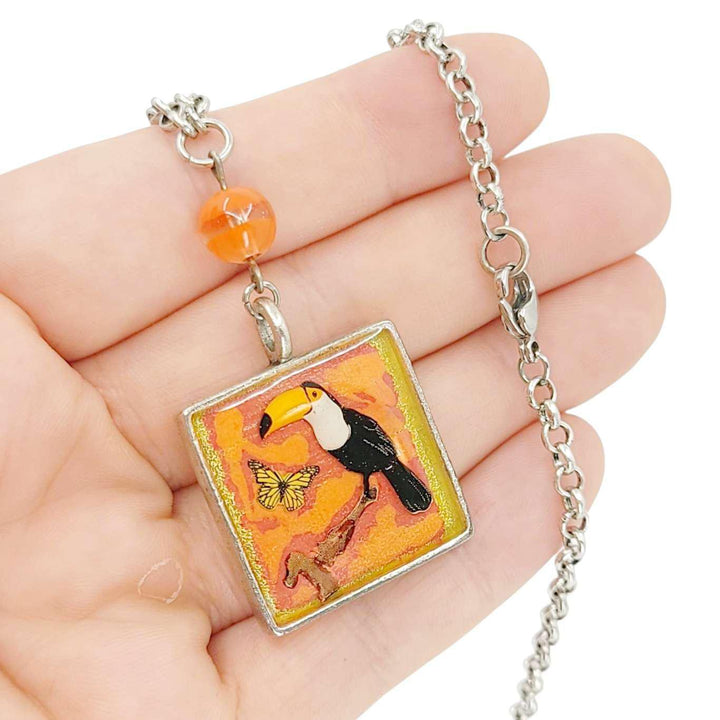 Necklace - Toucan (Orange) by XV Studios