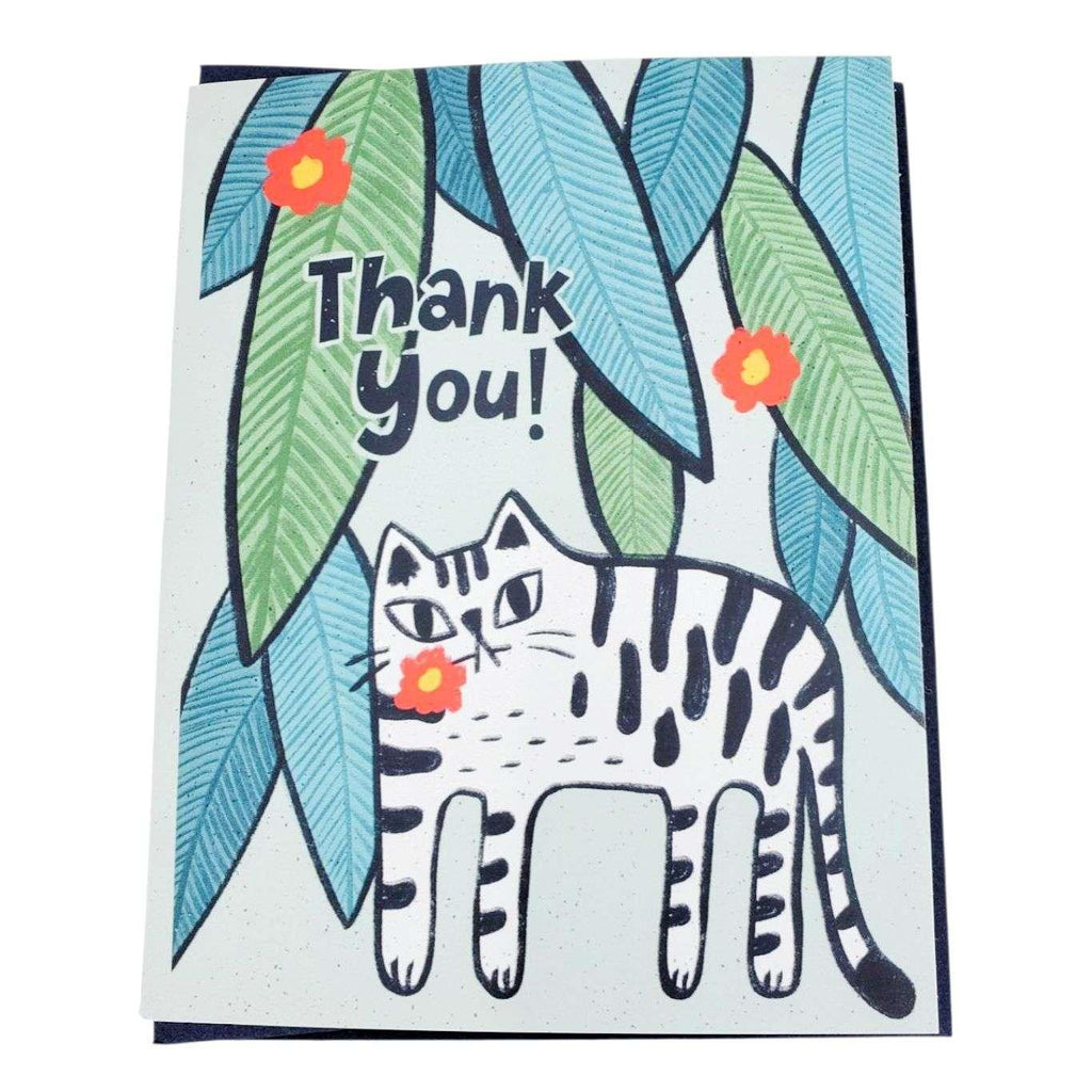 Card - Thank You - Flower Kitty by Shang Daili