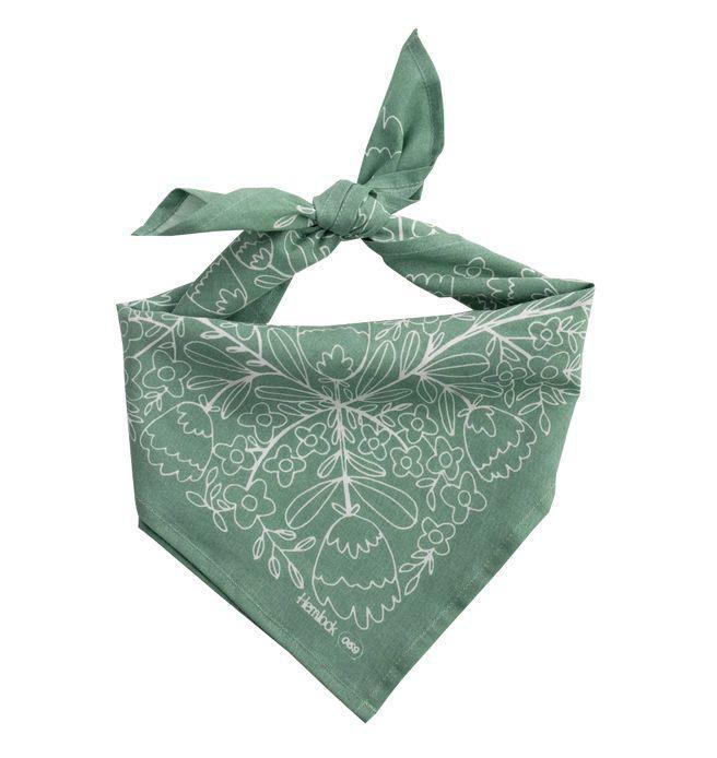 Bandana - Ivy in Oxley Green (Discontinued Design) by Hemlock Goods