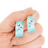 Earrings - Blue Skies Drops by Fernworks, image 2 of 5