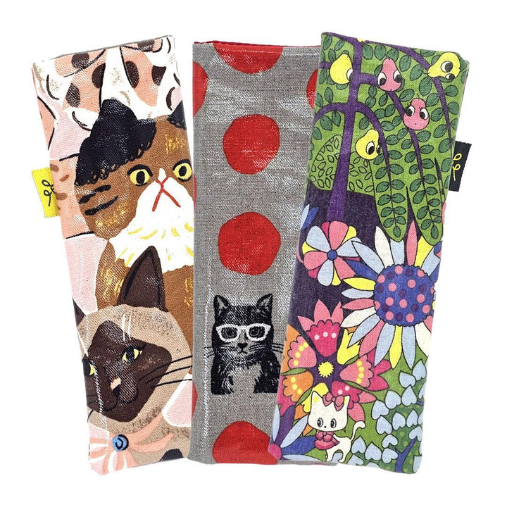 Glasses Case - Slim - Cats (Assorted) by Laarni and Tita