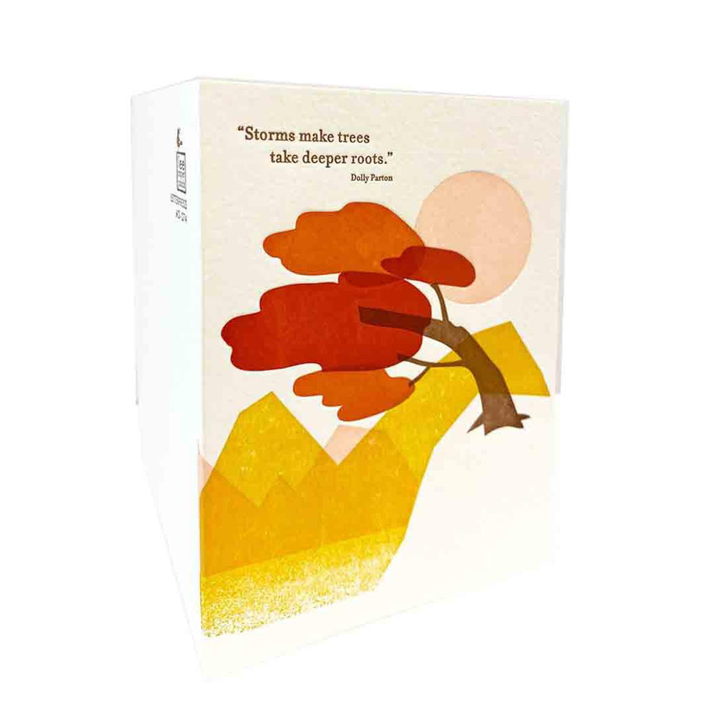 Card - Encouragement - Strong Tree Dolly Parton Quote by Ilee Papergoods