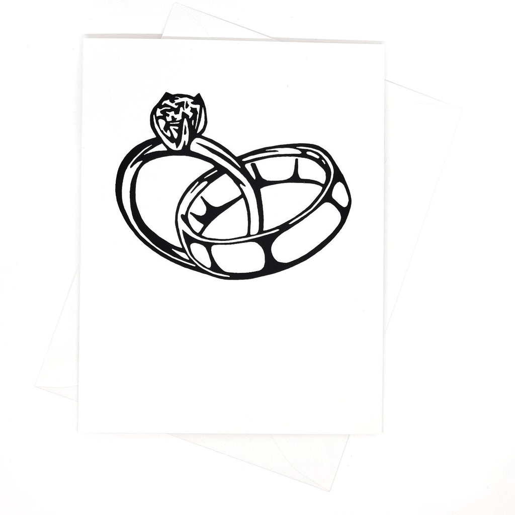 Card - Wedding - Linked Rings by Orange Twist