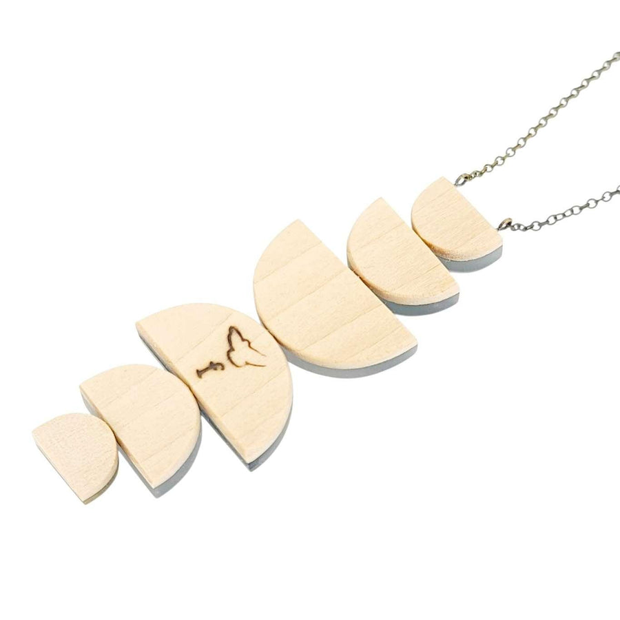 Necklace - Above Below (Gunmetal) by Fernworks, image 5 of 9