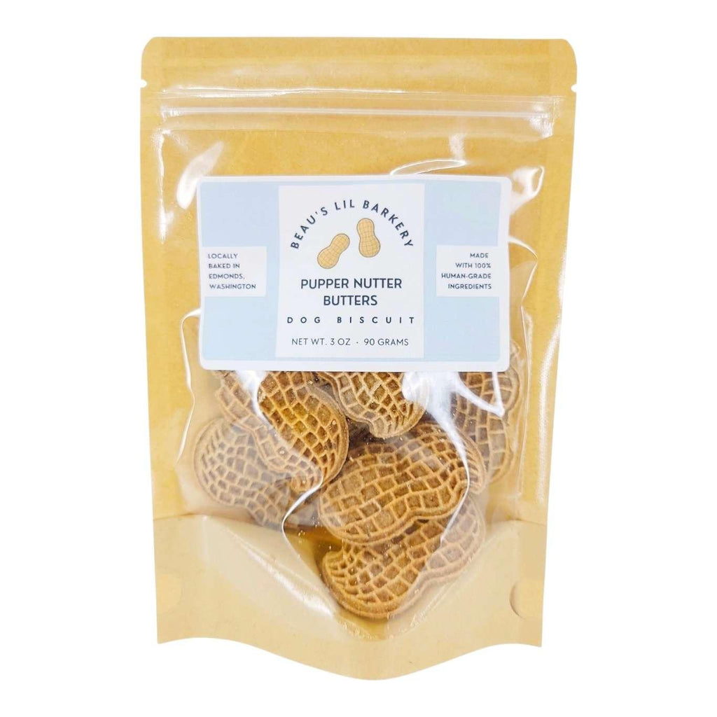 Dog Treat - Pupper Nutter Butter Dog Biscuits (3 oz) by Beau's Lil Barkery