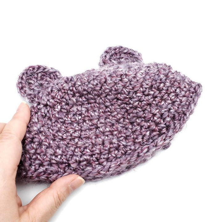 Hat - Toddler - Bear (Light Pink Purple) by Scary White Girl