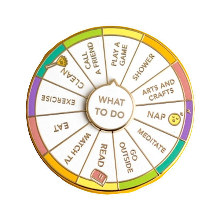 Enamel Pin - Spinning - What to DO by Occasionalish