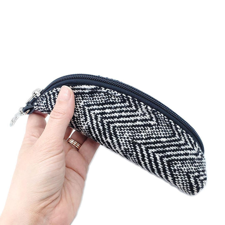 Accessory - Clip On Padded Eyeglass Case (Crosswind Chevron) by Crystalyn Kae