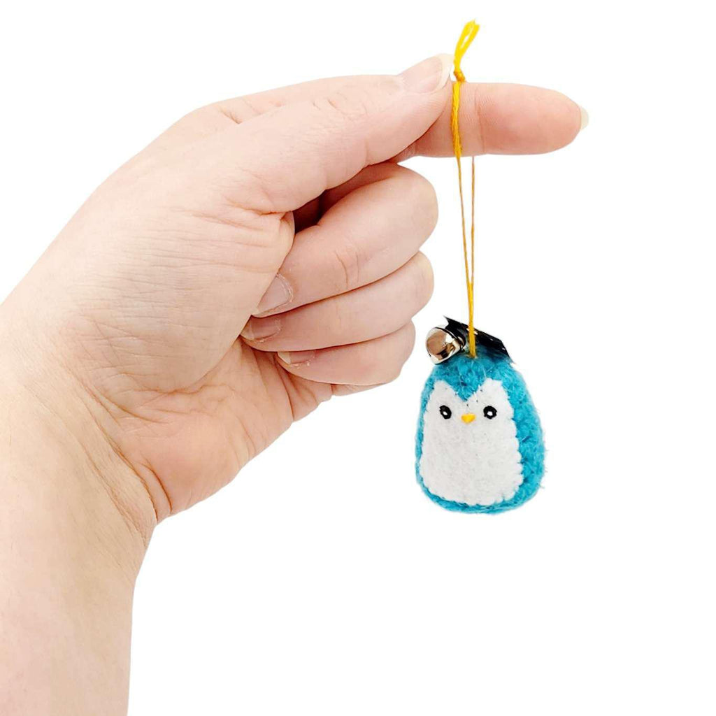 Ornament - Penguin with Bell (Blue) by Moyo Workshop