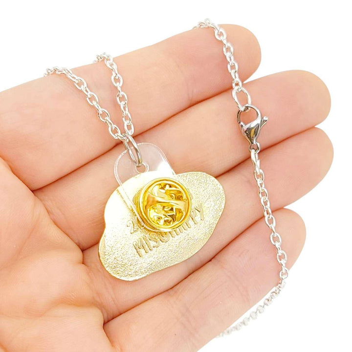 Necklace - Short Enamel Pin Necklace Converter on 16in or 18in Chain by Pop Pastel