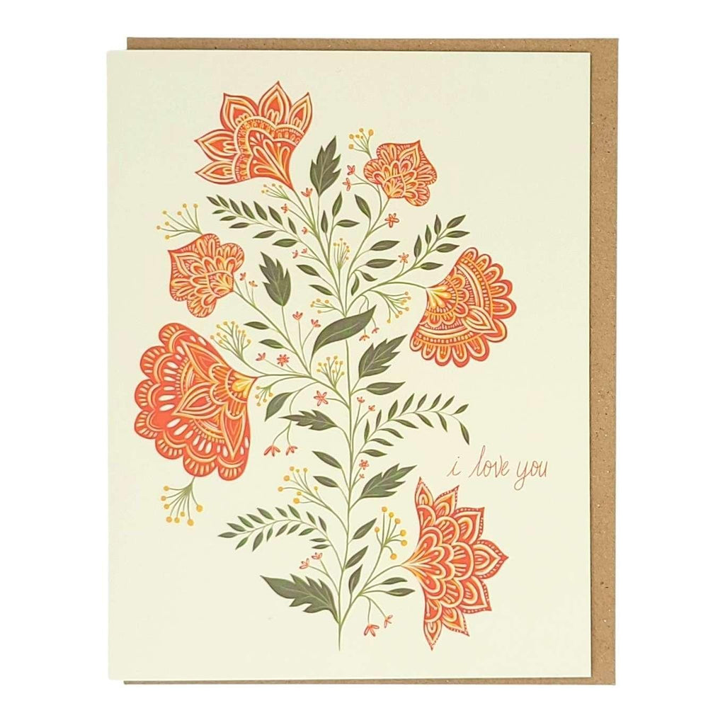 Card - Anniversary - Love You Flowers by Amicreative