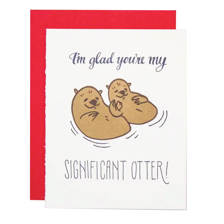 Card - Love & Friends - Significant Otter by Ladyfingers Letterpress
