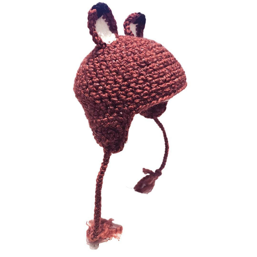 Hat - Infant - Fox (Burgundy) by Scary White Girl