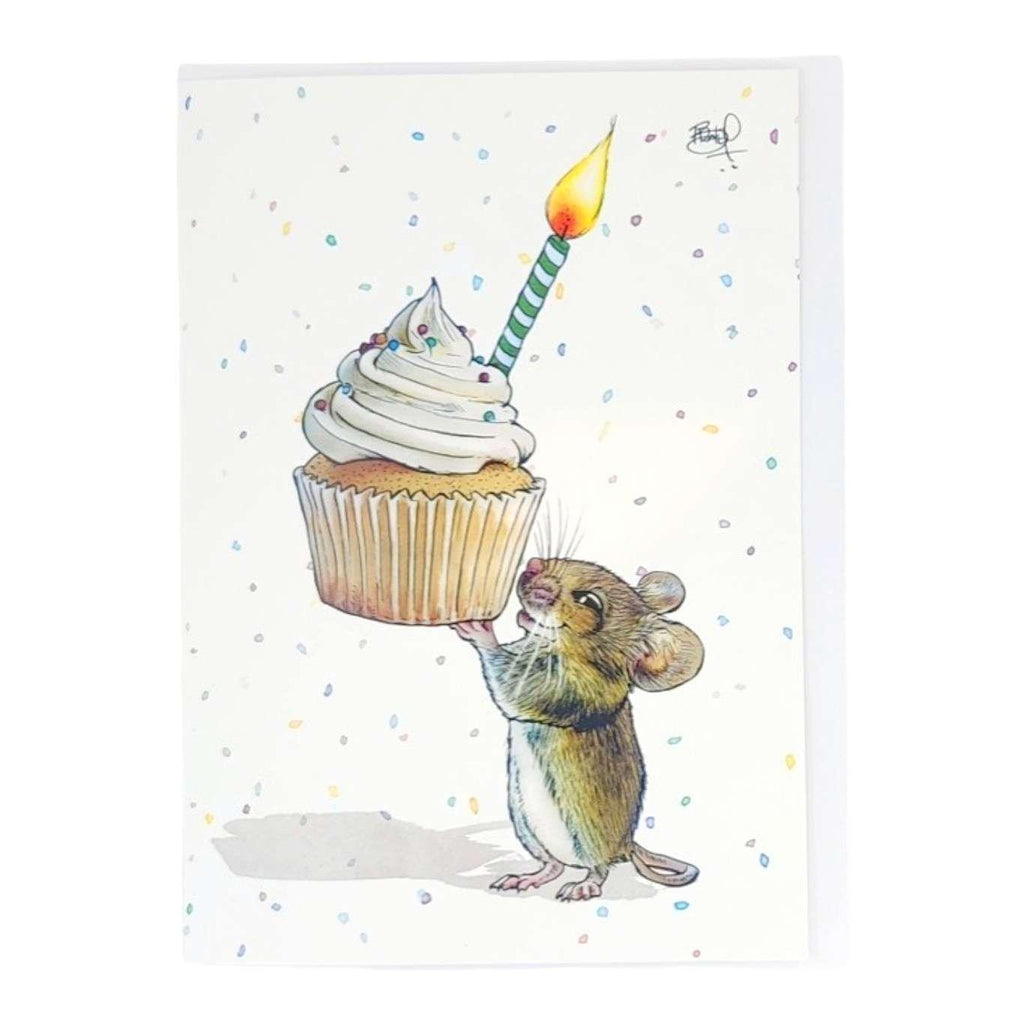 Card - Birthday - Cupcake Mouse by Shawn Braley