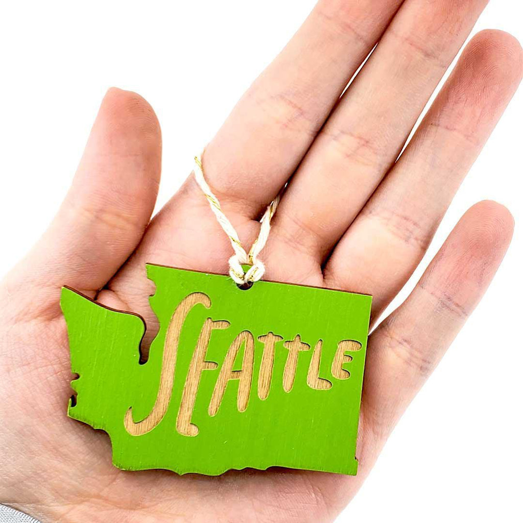 Ornaments - Small - Seattle WA State (Asst Colors) by SnowMade