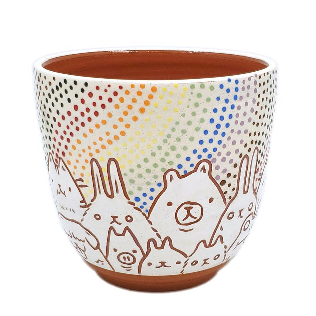 Tumbler - Short 3.5 in - Group 1 Critter Town Rainbow (Assorted A - F) by Dwadlings