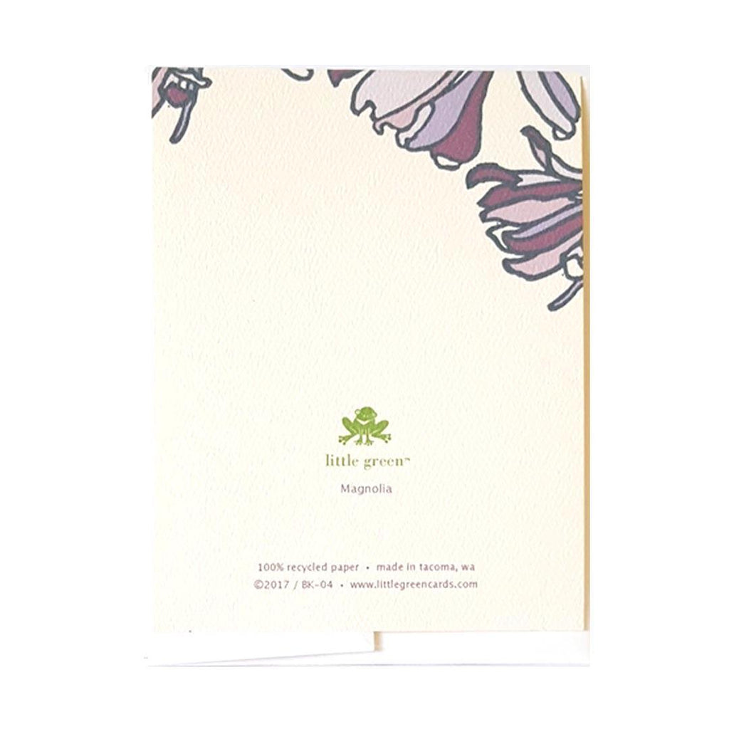 Card - All Occasion - Purple Spring Magnolia by Little Green