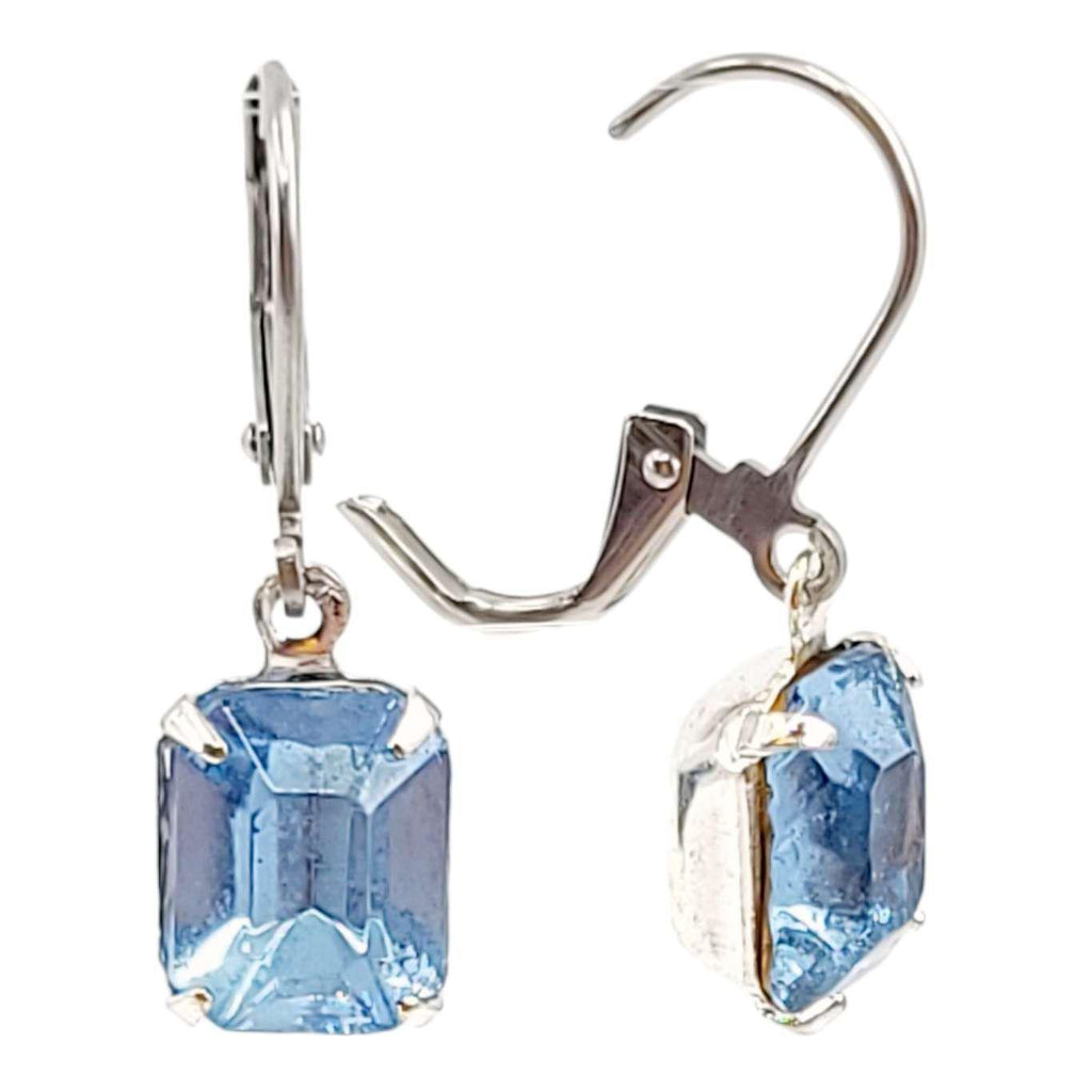 Earrings - Blues - Steel Vintage Rhinestone Dangles (Assorted Styles) by Christine Stoll | Altered Relics