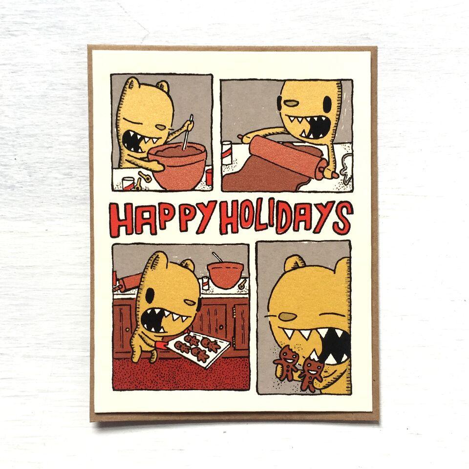 Card - Holiday - Baking Cookies by Everyday Balloons Print Shop