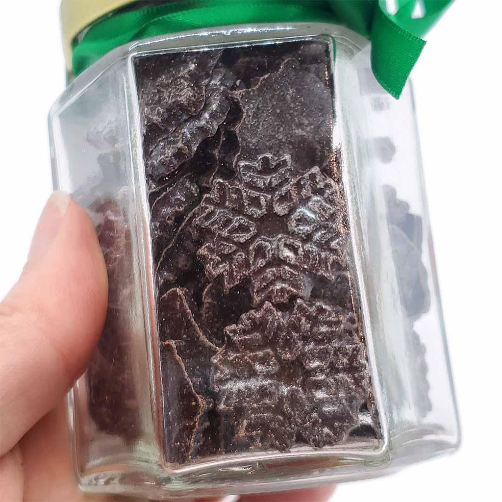 Chocolate Snowflakes - Dark Chocolate Peppermint by Dolcetta Artisan Sweets