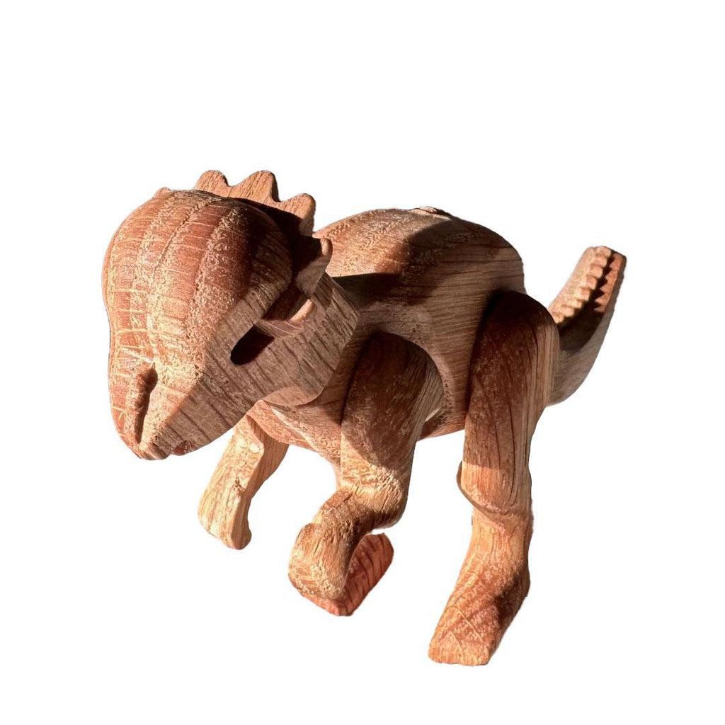 Wood Toy - Pachycephalosaurus Dinosaur with Magnetic Joints by The Serious Toy Company