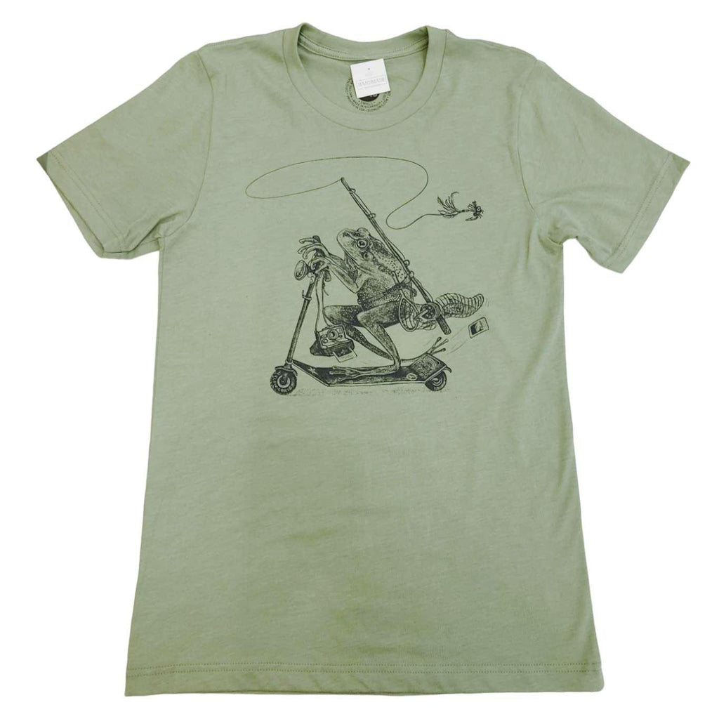 Adult Crew - Frog Loves Toad Green Tee (S - 2X) by Slow Loris