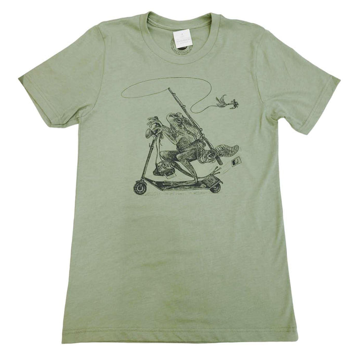 Adult Crew - Frog Loves Toad Green Tee (S - 2X) by Slow Loris