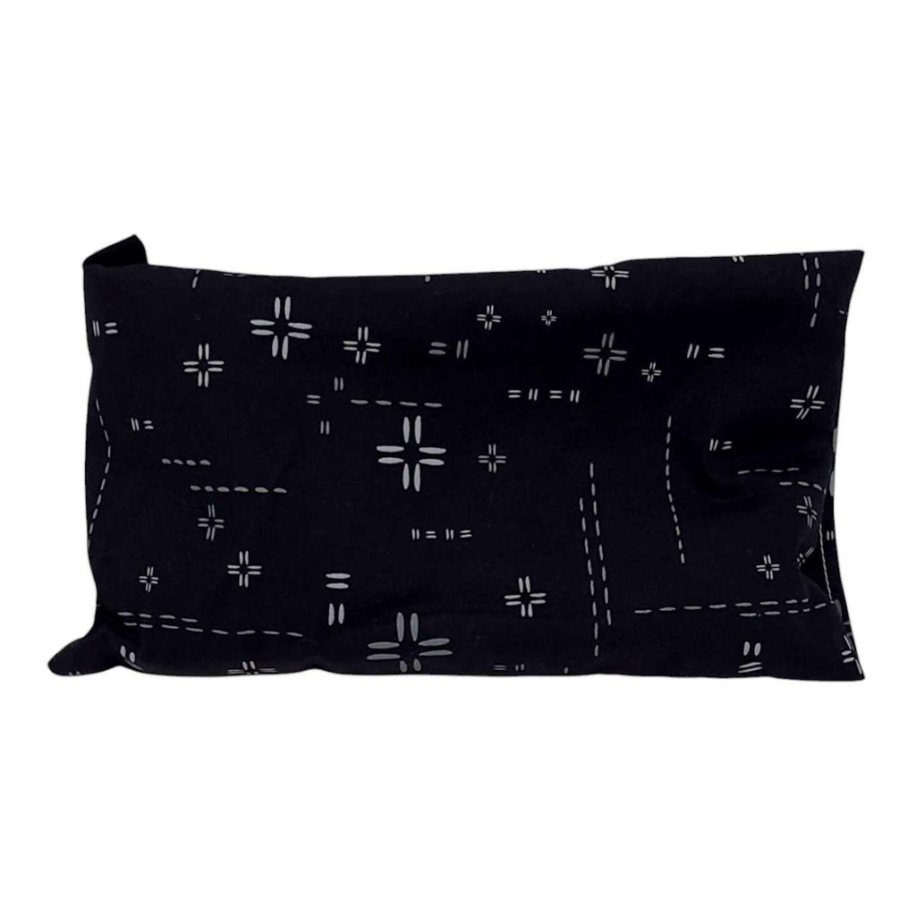 Eye Pillow - Deco Stitch Coal (Scent Free) by Two Birds Eco Shop