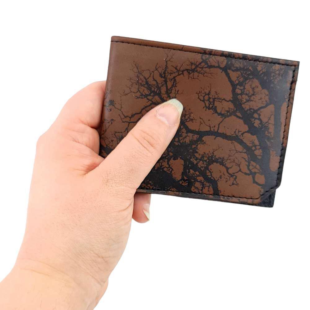 Leather Wallet - Brown Branches by Backerton