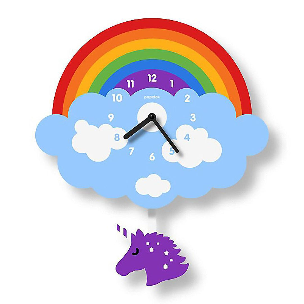 Acrylic Clock - Rainbow Unicorn (Last One!) Pendulum by Popclox