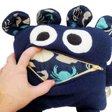Plush - 14in - Large Chomper Buddy (Navy Sea Creatures) by Peek A Boo Plush, image 5 of 7