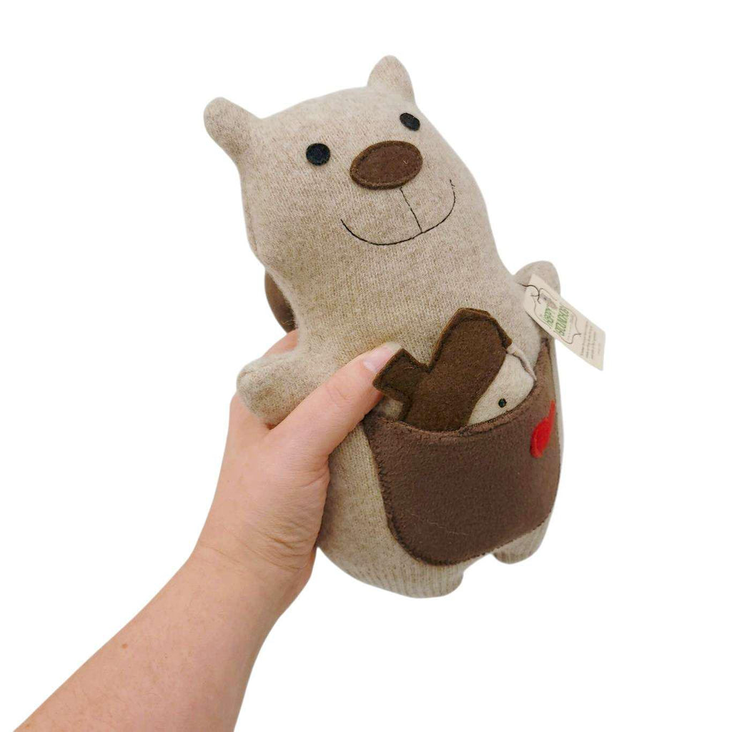 Plush - Happy Squirrel (Acorn) by Happy Groundhog Studios