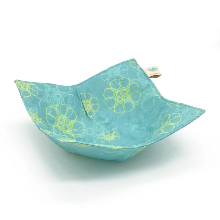 Bowl Holder- Teal Water Wheels Microwave Bowl Holder by Shawn Sargent Designs