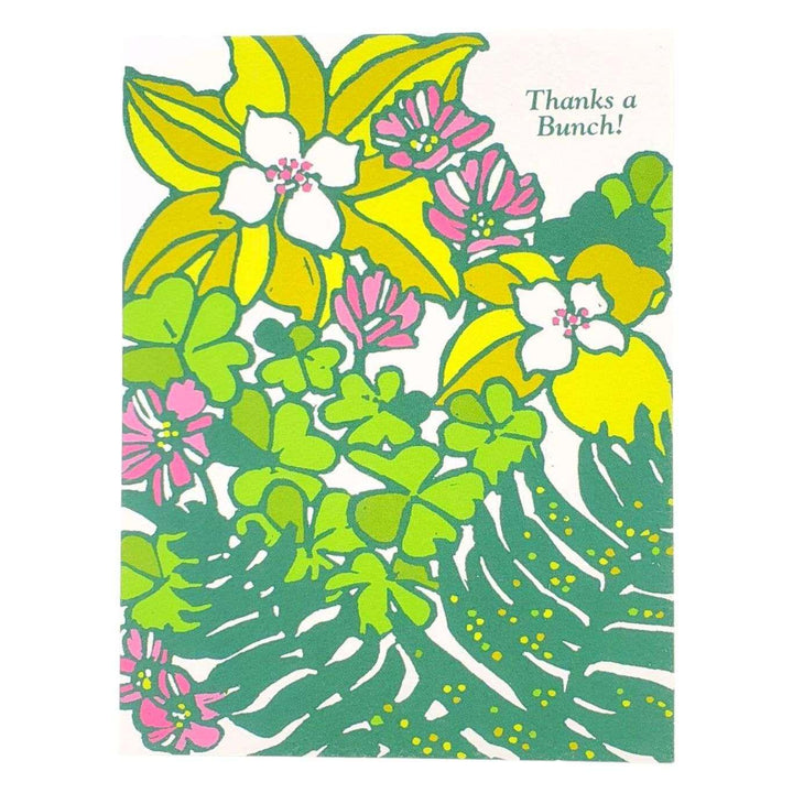 Card - Thank You - Botanical Fern and Clover by Little Green