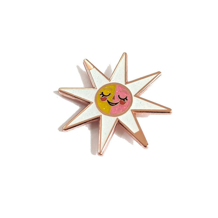 Enamel Pin - Rose Gold Sunshine by Amber Leaders Designs