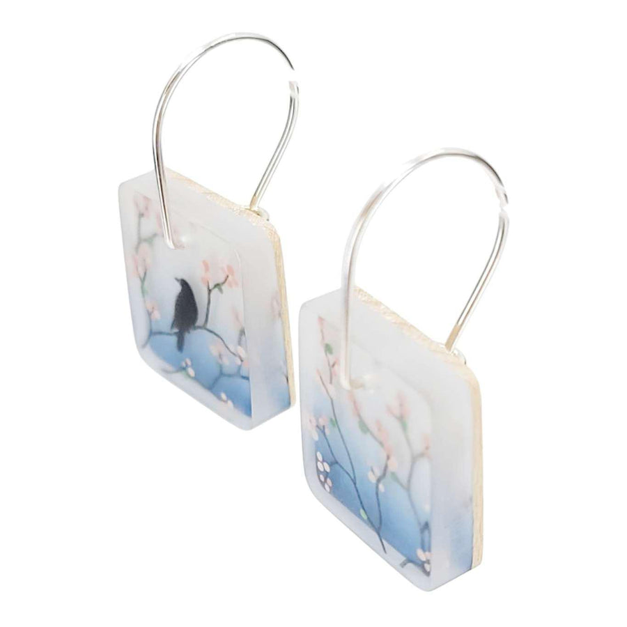 Earrings - Spring Blooms Drops by Fernworks, image 3 of 6