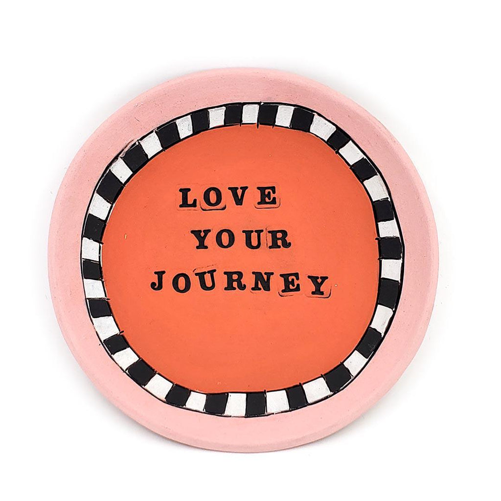 Ring Dish - 5in - Love Your Journey (Assorted Colors) by Leslie Jenner Handmade