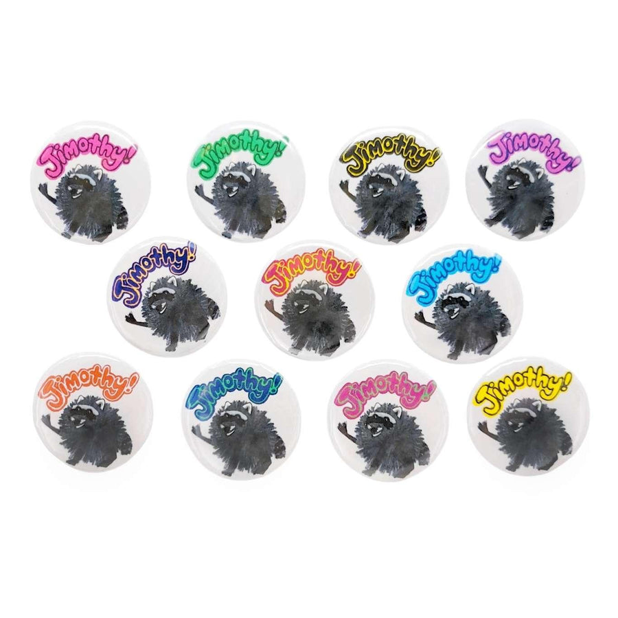 Button Magnet - 1.25in - Jimothy! (Assorted Colors) by The Handmade Showroom, image 4 of 5