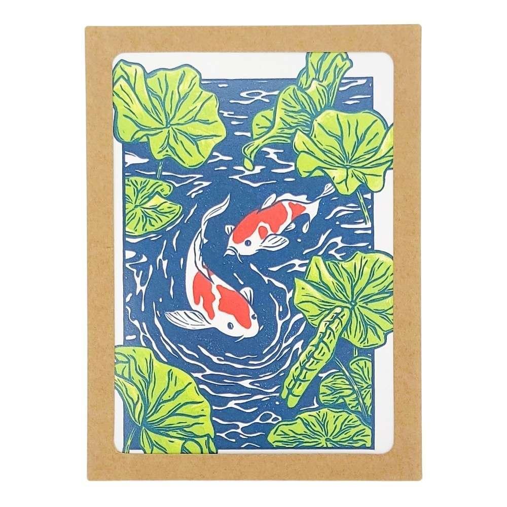 Card Set of 8 - All Occasion - Koi Pond by Lauren Nishizaki Designs