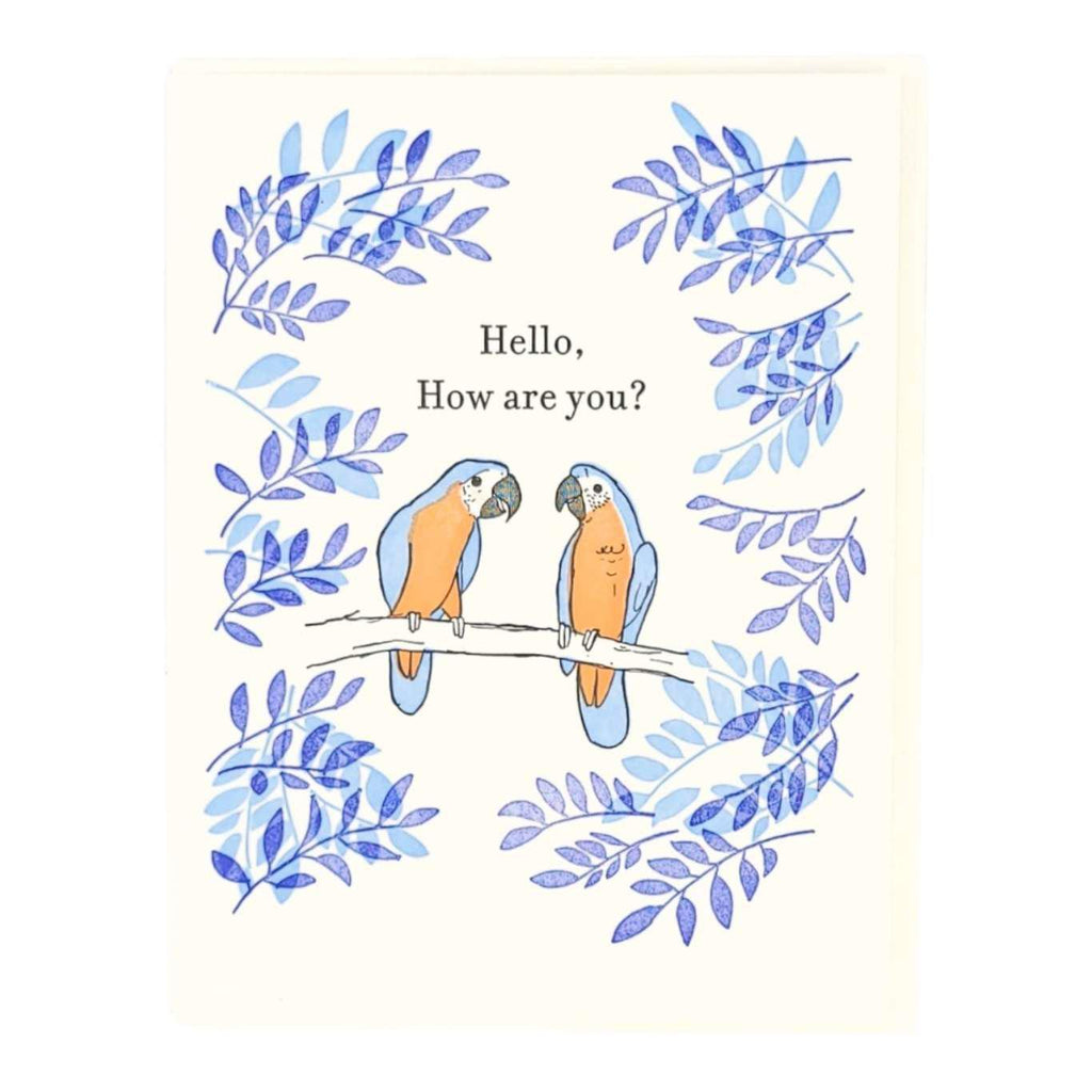 Card* - All Occasion - How Are You Parrots by Ilee Papergoods