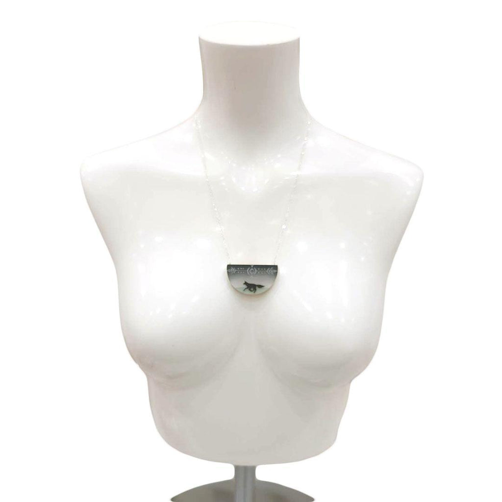 Necklace - Spirit Fox Painted by Fernworks