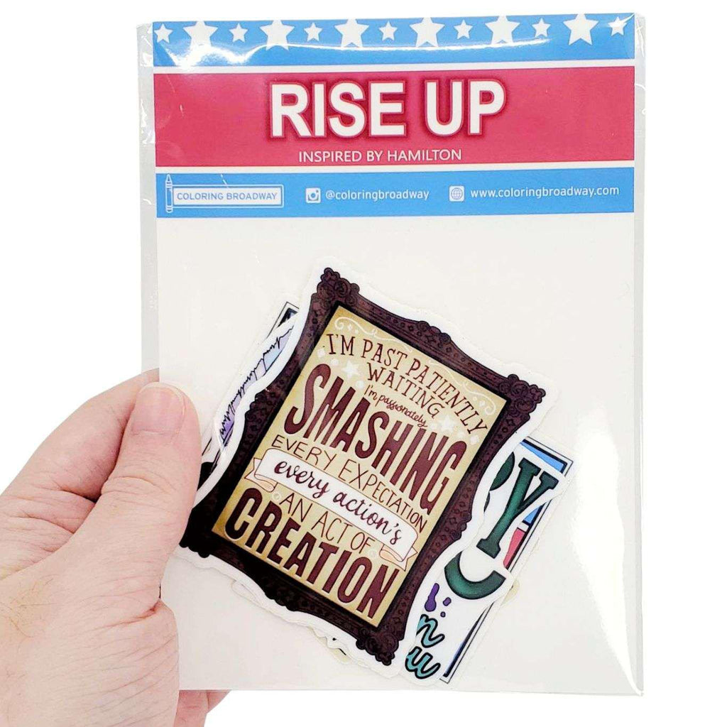 Sticker Pack - Set of 4 - Rise Up by Coloring Broadway