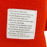 Plush - 11in - Small Chomper Buddy (Red Poinsettias) by Peek A Boo Plush, image 6 of 7