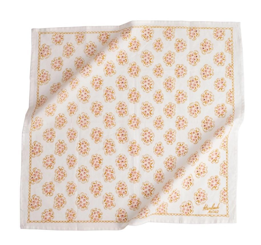 Bandana - Pearl (Ivory Floral) by Handker Bandanas