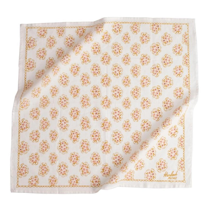 Bandana - Pearl (Ivory Floral) by Handker Bandanas