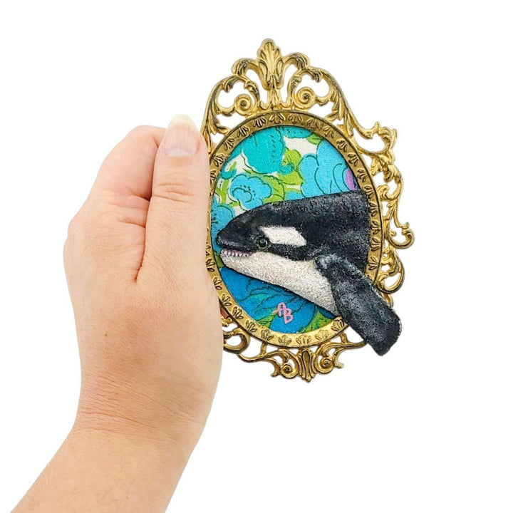 Applique Art - Orca (OOAK) by Chubby Bunny