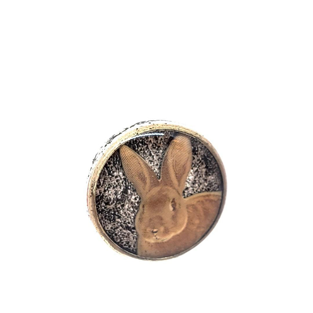 Lapel Pin - Bunny Rabbit Brown by XV Studios