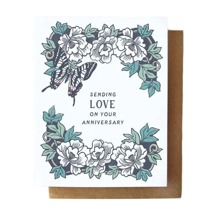 Card - Anniversary - Sending Love by Root and Branch Paper Co.