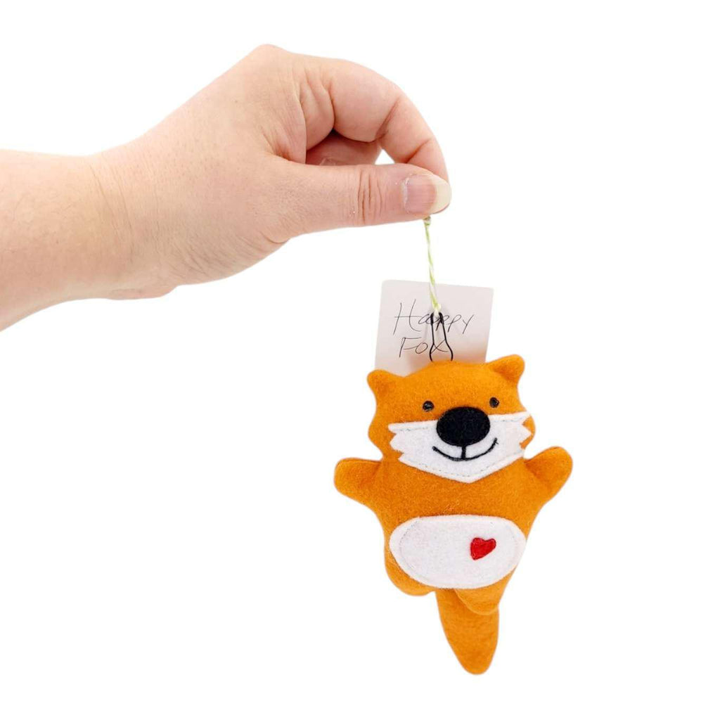 Ornament - Fox (Orange) by Happy Groundhog Studio